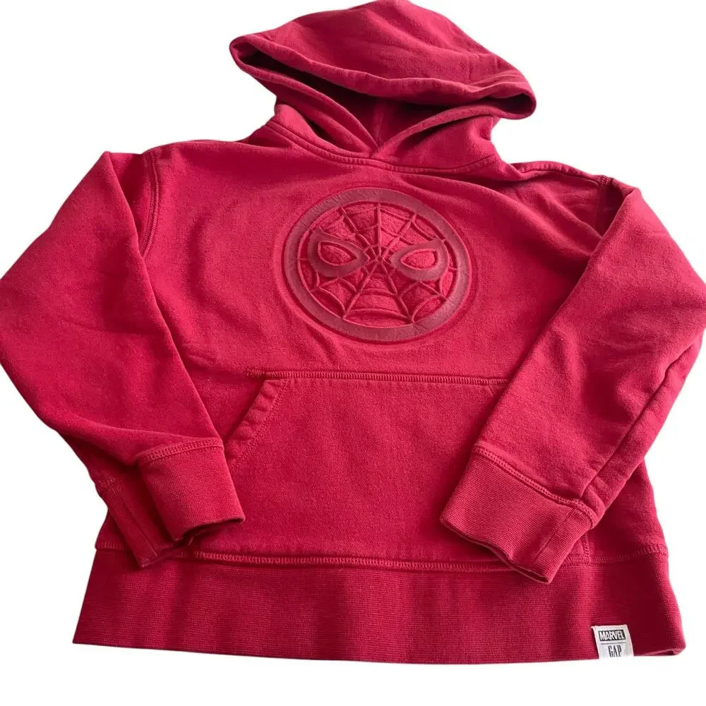 Gap Kids & Marvel Red Spiderman Sweatshirt Hoodie size 8